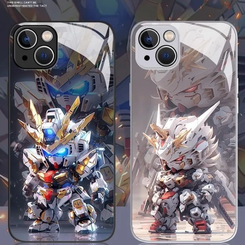 

Cool Anime Gundam Mobile Phone Case Suitable for IPhone 17 Mobile Phone Protective Case Iphone 16 Pro Max Glass 15/14 Plus 13/12
