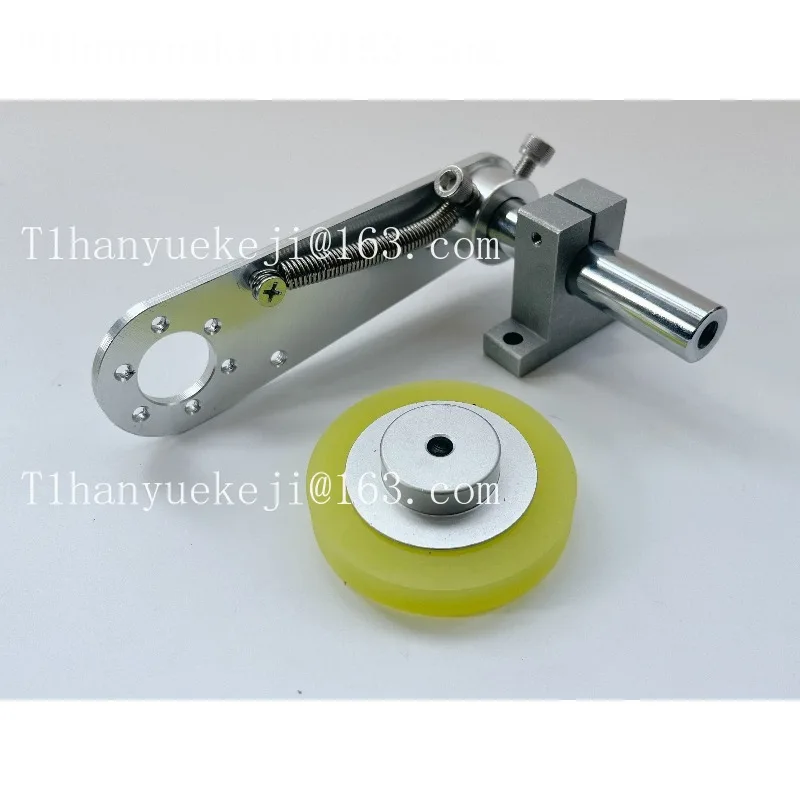 Encoder meter wheel, long wheel mounting bracket, polyurethane wheel, mounting frame, circumference 100mm