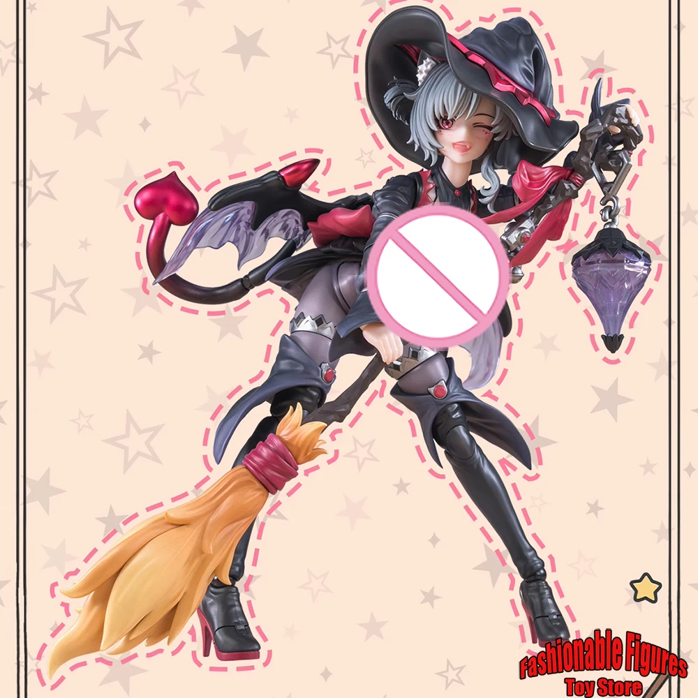 

In Stock 1/12 Women Soldier Hoshikawa Neco Cute Anime Magic Intern 6Inch Action Figure Model Toys Collection Dolls