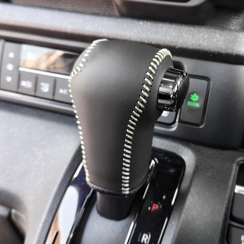 

Genuine Nappa Leather Hand Stitched Gear Knob Cover for Honda N Box (JF5) for Honda Freed Crosstar 2024-2025 Year