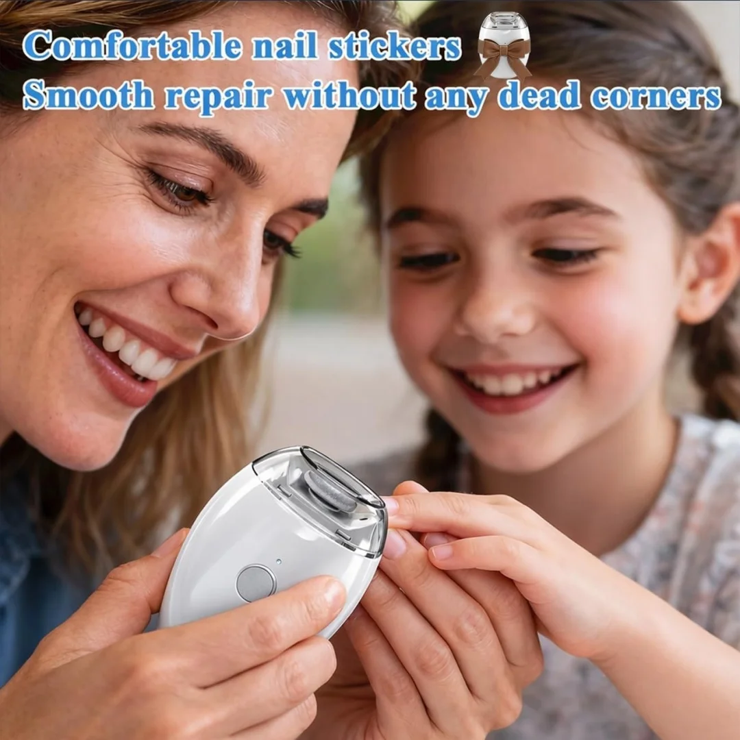 Electric Automatic Nail Clipper & Trimmer - Oblique Nail Clippers (2026 Improved Set) 3-in-1 Nail Grinder with LED Light & 3 Speeds|Gentle for Toenails&Fingernails|Ideal for Seniors, Adults & Babies