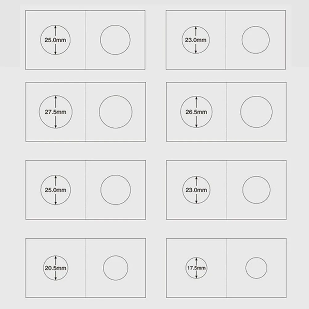 200pcs Holders Paper Clip Storage Case Collecting Holder Collection Supplies Protective Flips