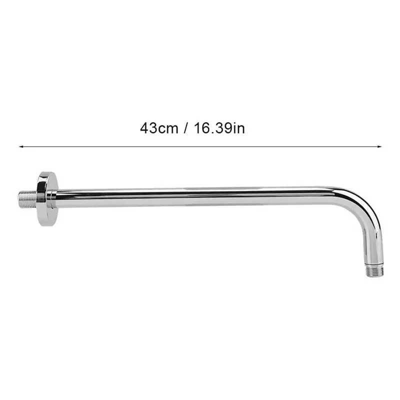 ABSS-4X Shower Wall-Mounted Extension Rod Stainless Steel Shower Extension Tube Ceiling Shower Accessory