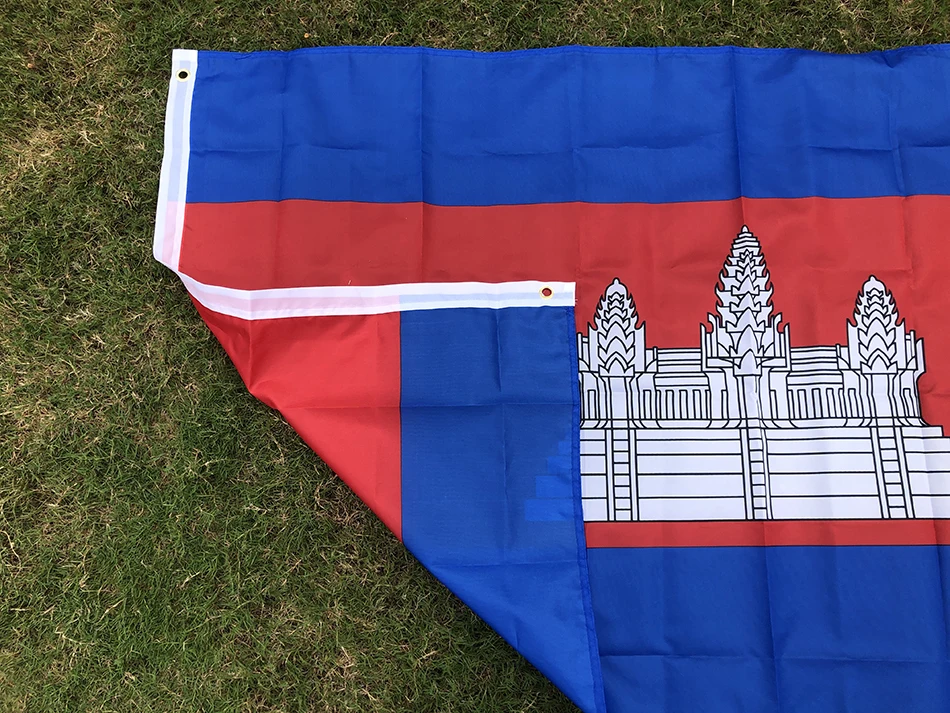 SKY FLAG Cambodia Flag 90x150cm high quality polyester hanging Kingdom of Cambodia KHM Flag for decoration