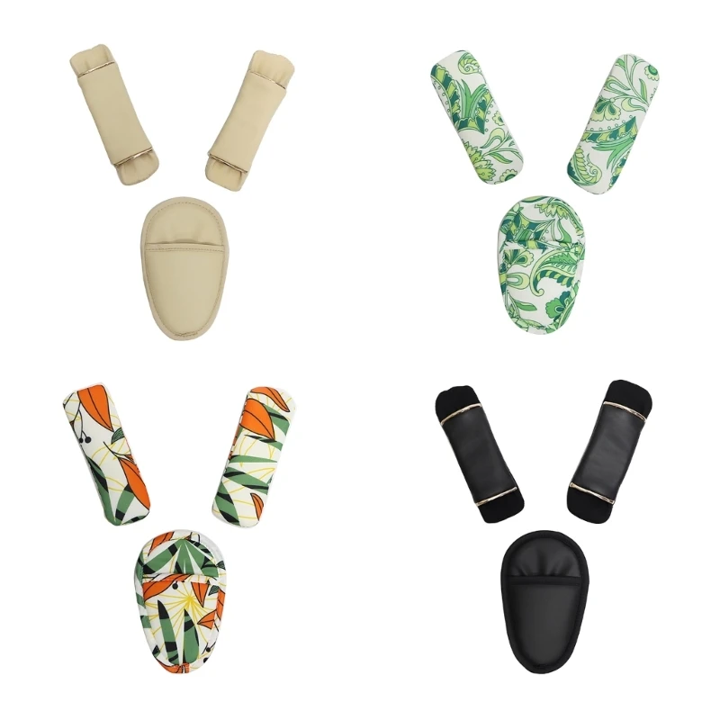 3pcs/set Baby Car Belt Baby Stroller Protective Belt Chirdren Shoulder Strap Cover Pad Protector Pad Soft Cushion Pram Guard