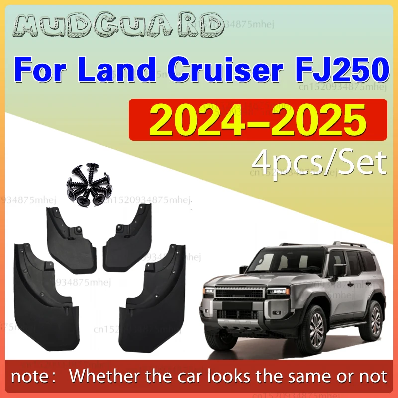 

Стилированные формованные брызговики для Toyota Land Cruiser FJ250 2024-2025, брызговики, брызговики спереди или сзади
