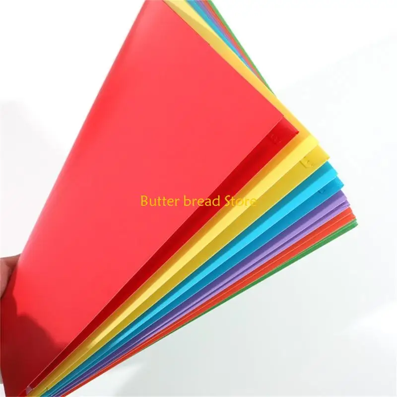 W89C 1/6Pcs Folder with Pockets Report Presentation Project Folders with Label Window