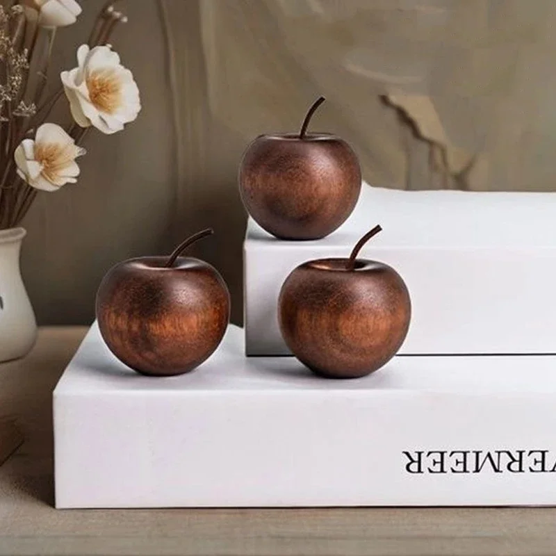 3/1Pcs Wooden Apple Shaped Essential Oil Diffuser Fragrance Diffuser Suitable For Home Bathroom Car Decoration