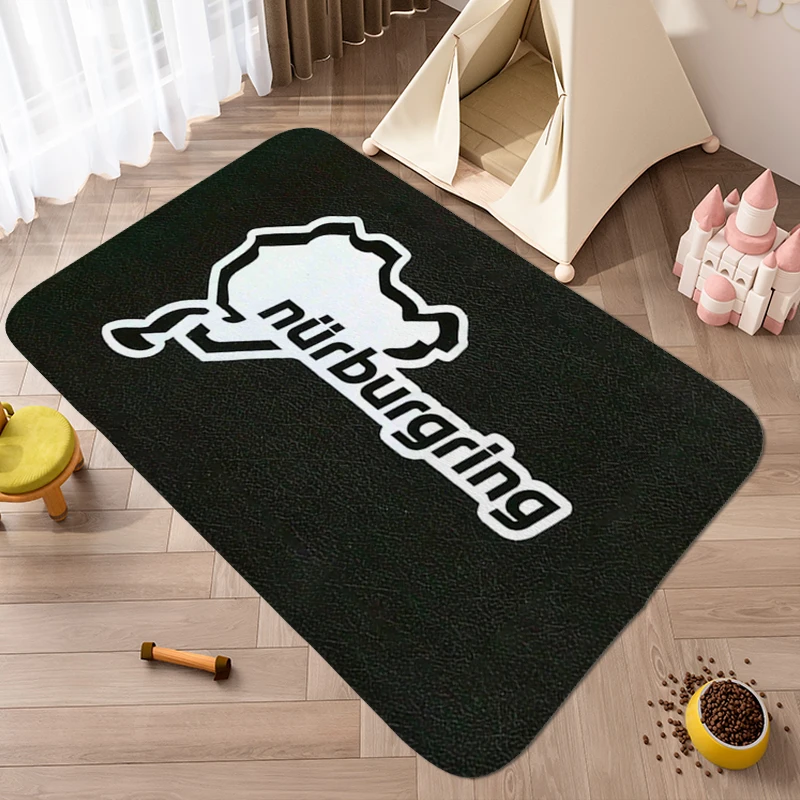 Kitchen Treadmill Rugs A-Nurburgrings Washable Non-slip Rug Aesthetic Mat for Hallway Funny Doormat Entrance Living Room Carpet