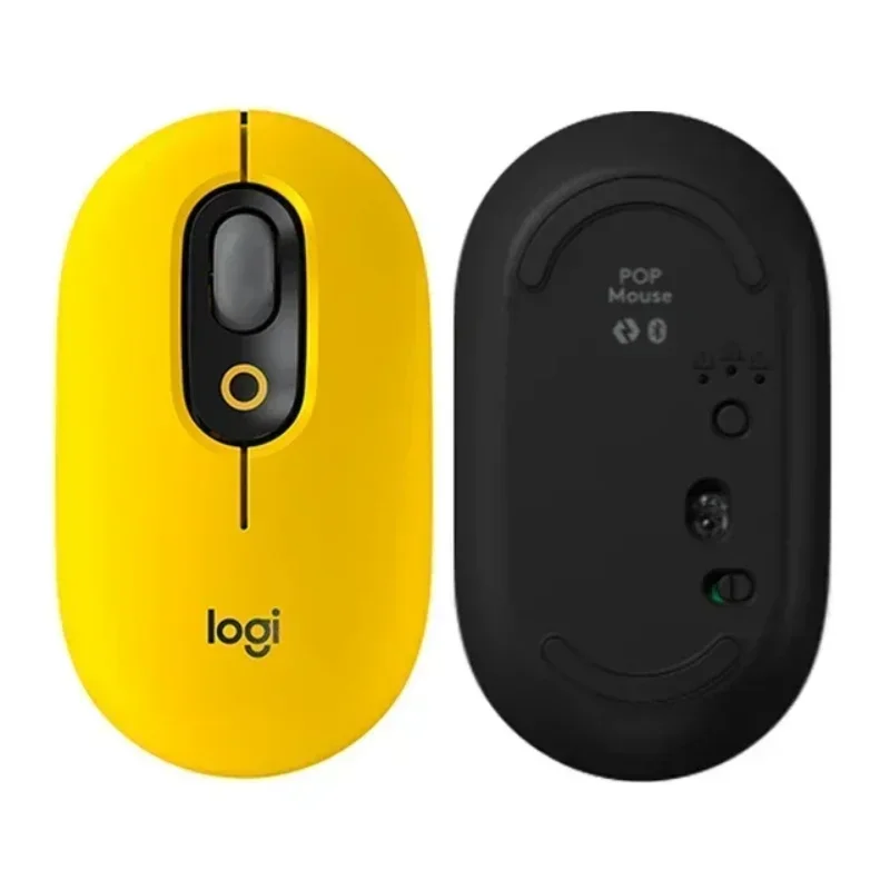 Logitech POP Mouse Wireless Mouse SilentTouch Technology Precision/Speed Scroll Compact Design Bluetooth USB Multi-Device