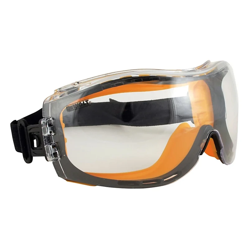 DEWALT DPG82-11 CTR Concealer Clear Anti-Fog Dual Mold Safety Goggle Concealer Injected Soft Comfort Protective Mask