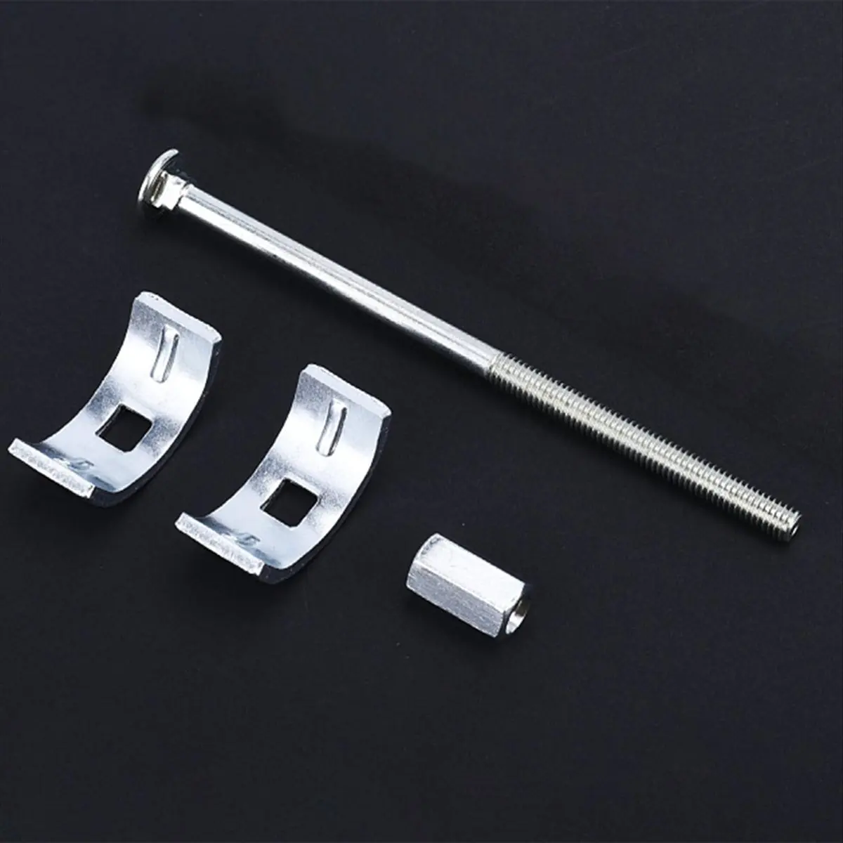 10Pcs Countertop Benchtop Joiner Joint Connector M6 Thread Bolt Half Moon Shaped Bracket Dog Bone Fastener