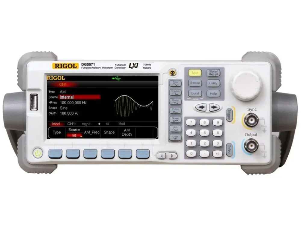 

RIGOL DG5071 Arbitrary Waveform Function Generator 70 MHz 1 Channel