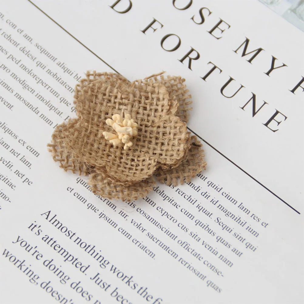 

1Set Linen Flowers Decor Ideal DIY Painting Color Suitable Wedding Party Home Festive Atmosphere Handmade Wedding Flower