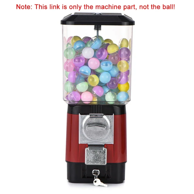 Round/square Candy Vending Machine Gumball Machine Toy Capsule/ Bouncing Ball Vending Machine Candy Dispenser with Coin Box