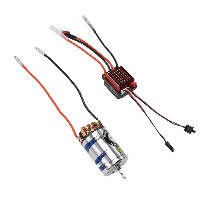 ABXE-High Voltage ESC 320A 550 28T Waterproof Brushed Motor T Plug Set For 1/10 RC Crawler SCX10 D90 Traxas Axial Tamiya