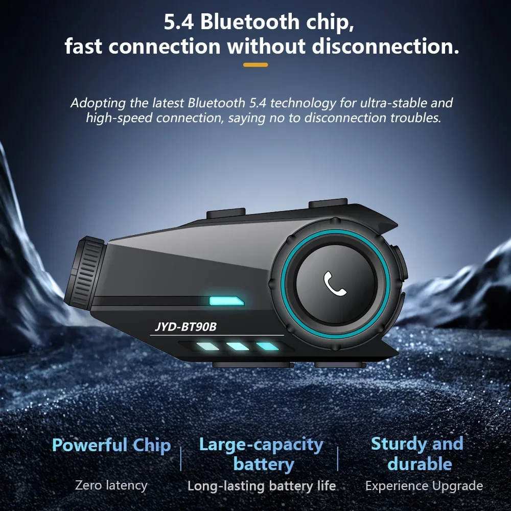 1/2X Motorcycle Helmet Headset Intercom Earphone with Camera Waterproof Wireless Speaker Bluetooth Handsfree Stereo Interphone
