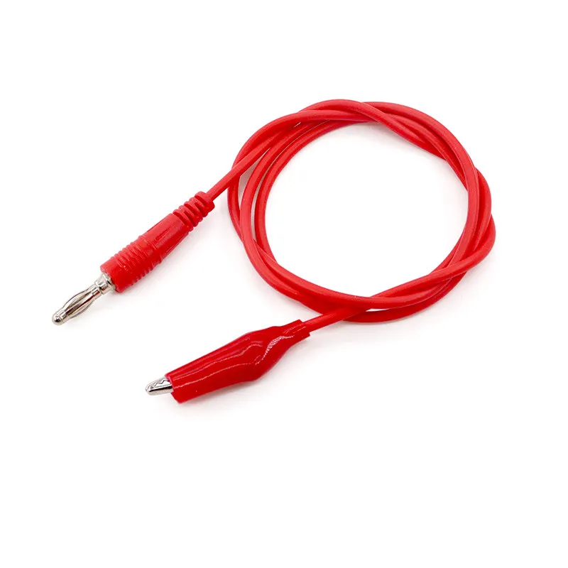 1pcs 1M Alligator Cilp to Banana Plug Test Cable Lead Connector Dual Tester Probe Crocodile Clip for Multimeter Measure Tool
