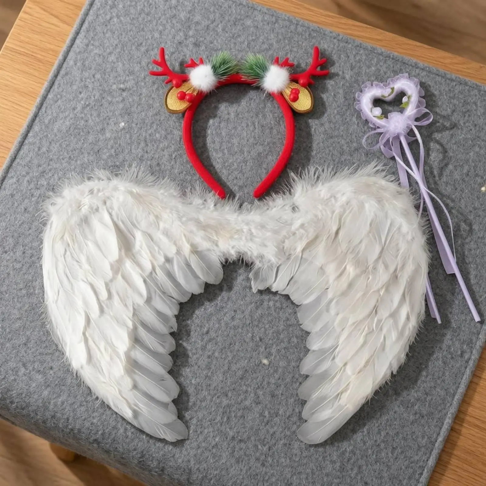 Children Halloween Fairy Wings Cosplay Costume Accessory for Party Dress Up Photo Fun Set