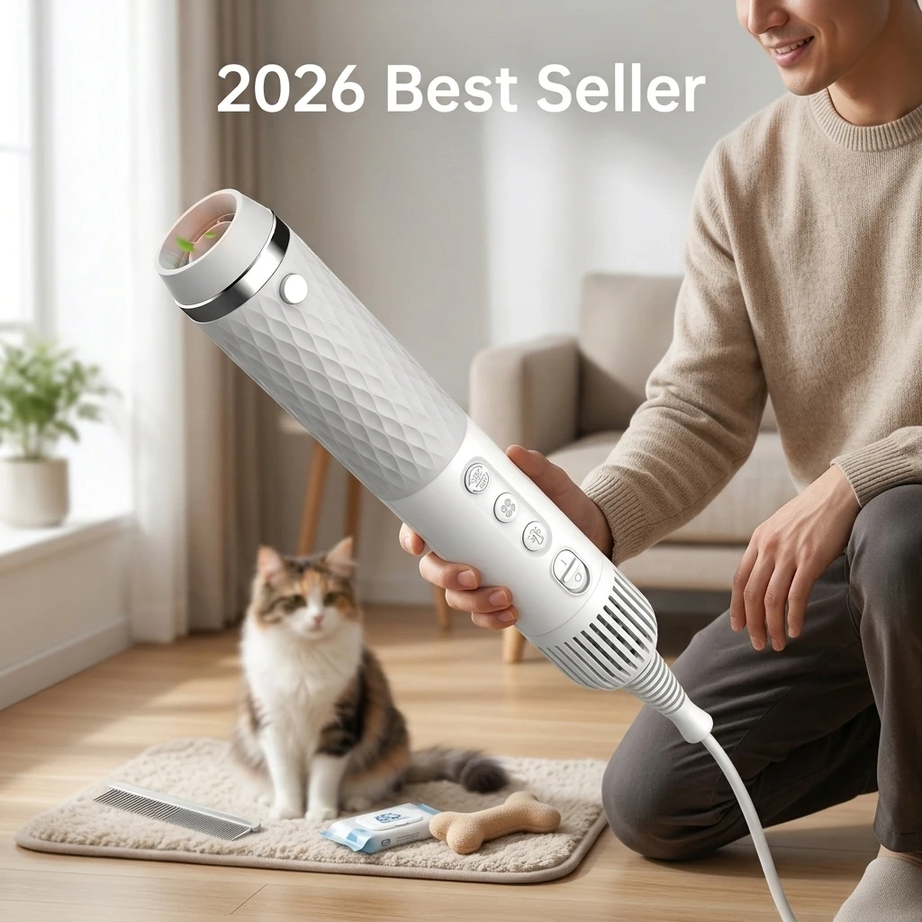 2026 Pet Product Dog Accessories High Velocity Professional Eco-Friendly Grooming Brush Handheld Styling Hair Brush Small Animal