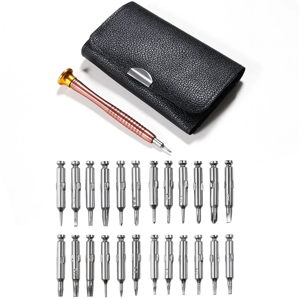 Mini Precision Screwdriver Set 25 in 1 Electronic Torx Screwdriver Opening Repair Tools Kit for iPhone Watch Tablet PCCamera