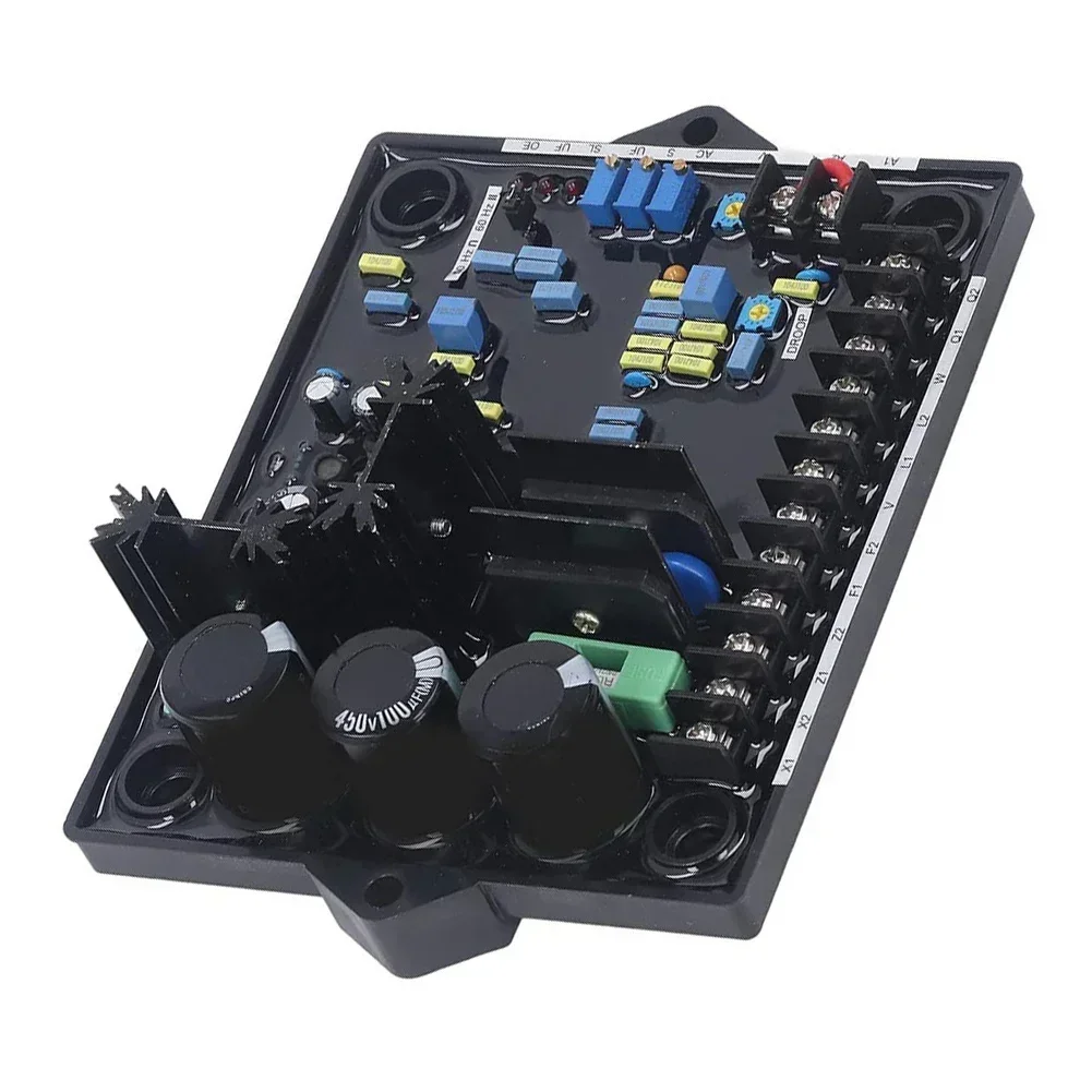 

AVR For Brushless Alternators Black Automatic Voltage Regulator 3-Phase Input Low Voltage Range Permanent Magnet Exciter