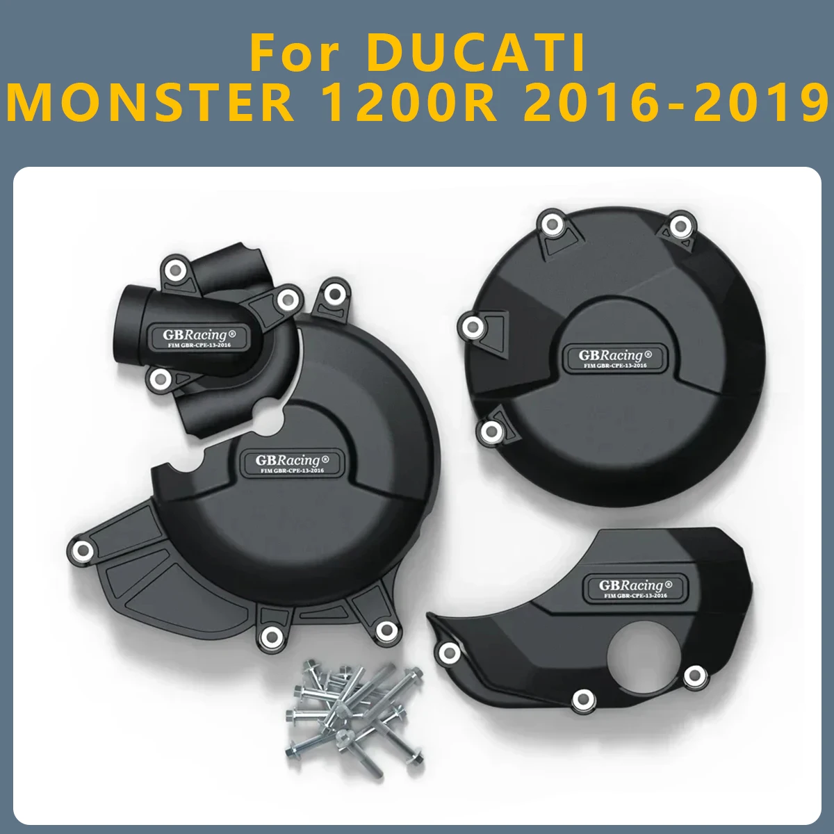 

Motorcycle Engine Cover Clutch Cover Protection Set Accessories For Ducati MONSTER 1200R 2019 2018 2017 2016 MONSTER-1200R