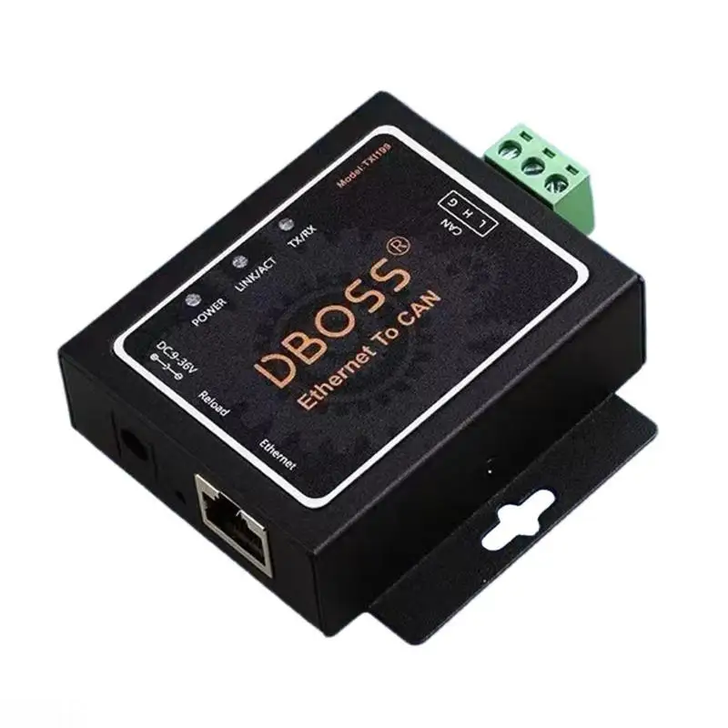 

D08B CAN To Ethernet Converter Supporting Server Client Bidirectional Converter CAN1 CAN2 RS485 For Industrial