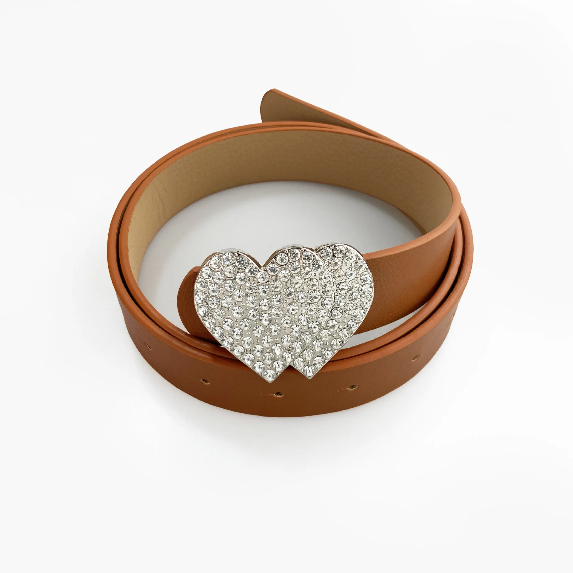 Новый модный женский ремень с персиковым сердечком на пуговицах, пояс с любовным глазом, универсальные повседневные джинсы, брюки, платья, декоративный женский ремень