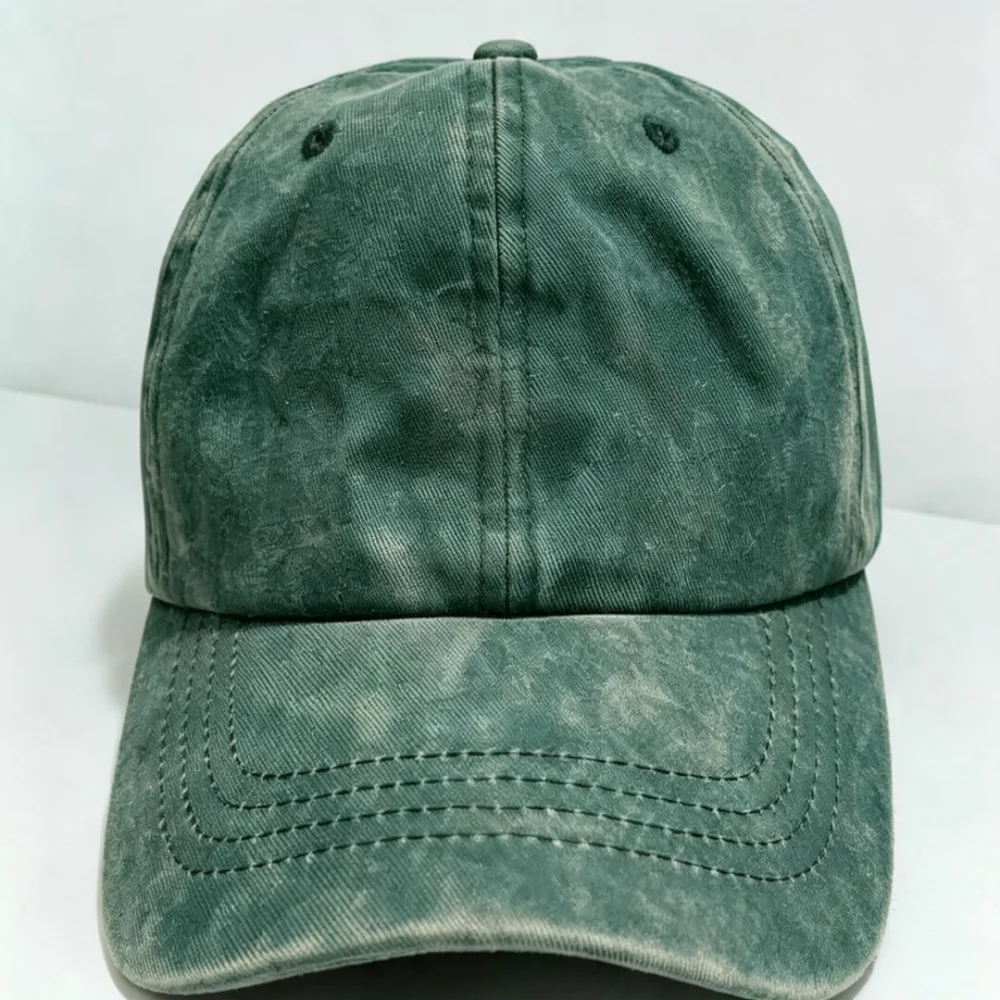 Unisex Vintage Washed Baseball Hat Textured Embroidery Sun Protection Cap Adjustable Casual Street Style For ZJLD Men Women Hat