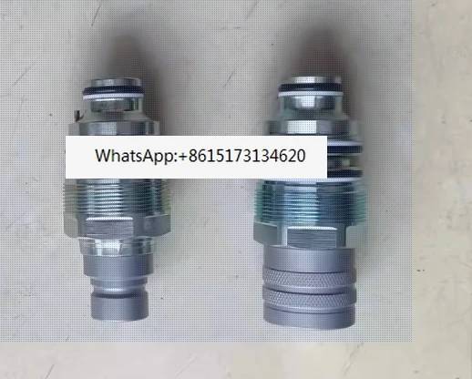 

2pc 46mm Hydraulic Flat Face Quick Connect Coupler Thread Female & Male set 6680018 6679837 for Bobcat S185 S220 S250 T140 T200