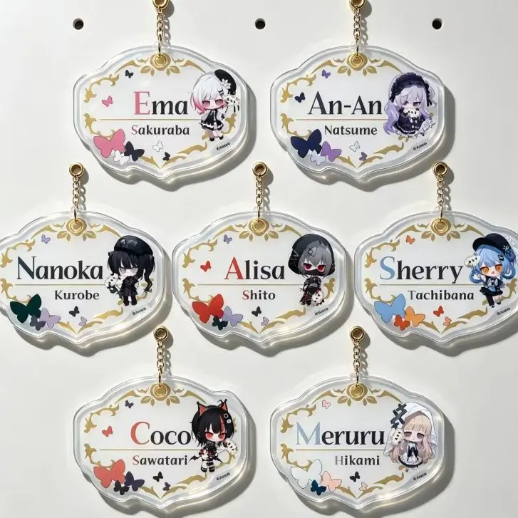 Anime Magical Girl Witch Trials 6cm Bag CharmNanoka Kurobe Natsume An-an  Acrylic Key Chains Accessories Goods Collection