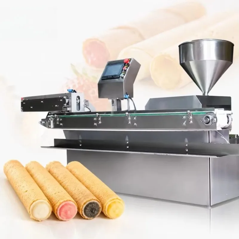 Automatic Bread Cutting Filling Machine,Multi-use for Croissant Hot Dog Sandwich BunTouch Screen High Output Customized