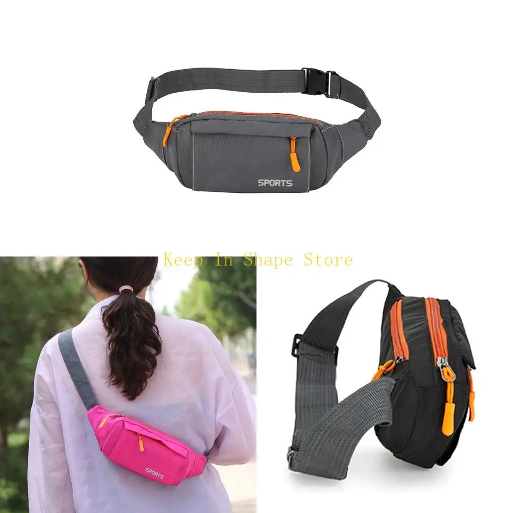 

U1JC Sports Running Belt для мобильного телефона, водонепроницаемой и регулируемой пакет талии на застежке для бега на открытом