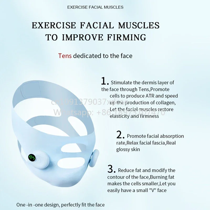2026 NEW Smart Pulse Face Shaping. Instrument EMS Microcurrent Lifting V Face Device . Tightening Anti-Wrinkle Facial M