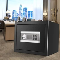 Digital Money Box Small Household Safe Security Box Mini Steel Depository with Keys 4