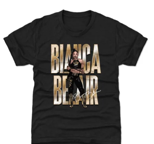 Black Bianca Belair T-Shirt