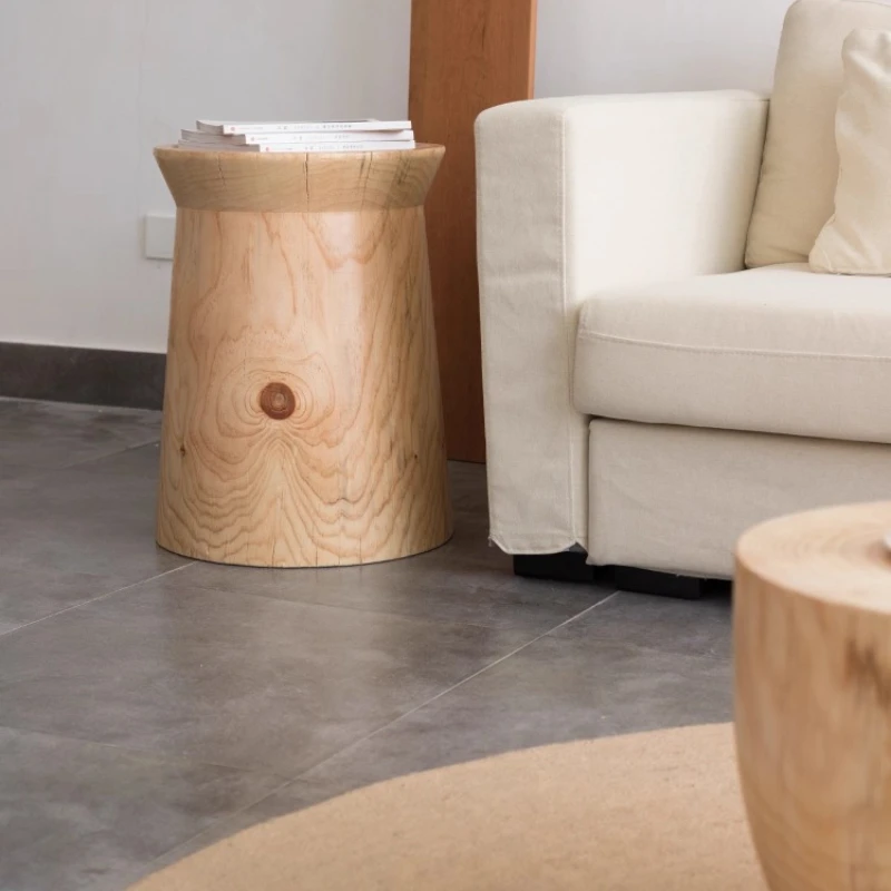 

*w for Natural Solid Wood Stump Side Table, Rustic Log End Table with Natural Texture for Living Room, Bedroom and Small Spaces*