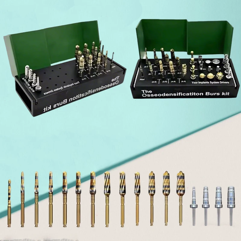 

Professional Osseodensification Dental Implant Drill Kit & Burs Set for Sinus Lift Dentist Surgical Tools
