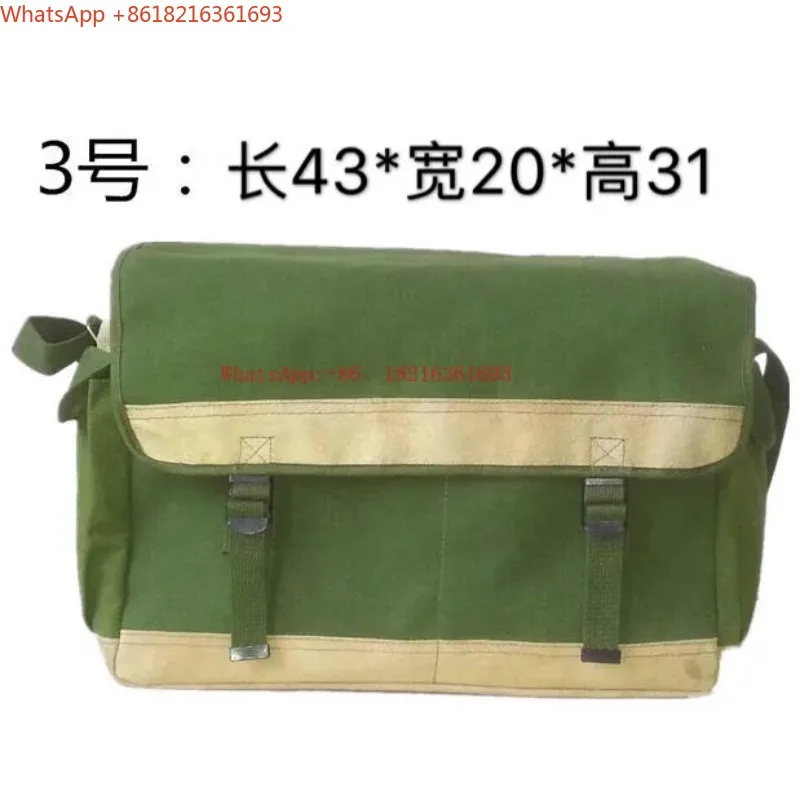 Limited Offer Ultra Wear-resistant Enlarged Canvas Tool Kit, Leather Bottom Reinforced Home Appliance Hardware Repair Kit