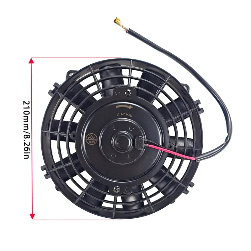 8 Inch Electronic Fan 12V 24V Car Air Conditioner Water Tank Cooling Fan Replacement Auto AC Electronic Fan