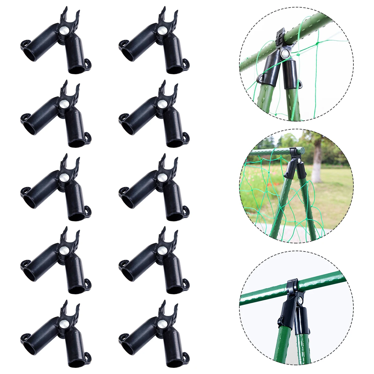 

10pcs Adjustable Garden Plant 0-70 Degree Plastic Clips For Climbing Frame Tomato Vine Eggplant Cucumber Plastic Connectors
