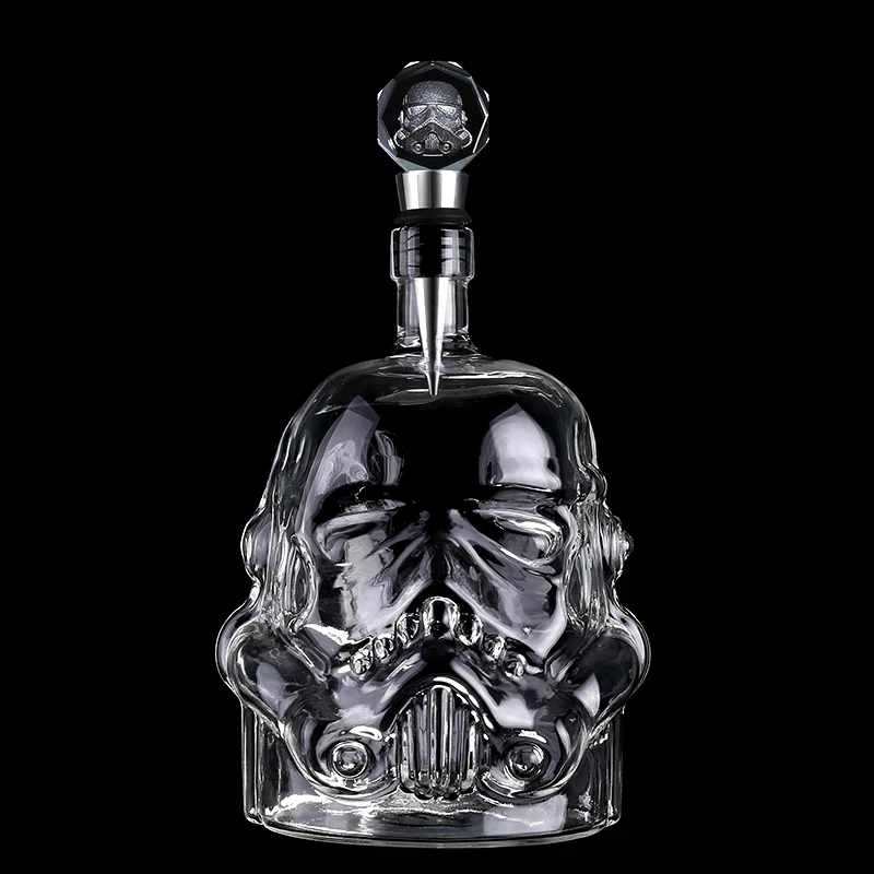 650ml creative Storm Trooper  Whiskey Decanter Crystal Glass Wine Decanter Bottle Magic Aerator Wine Glasses Accessories