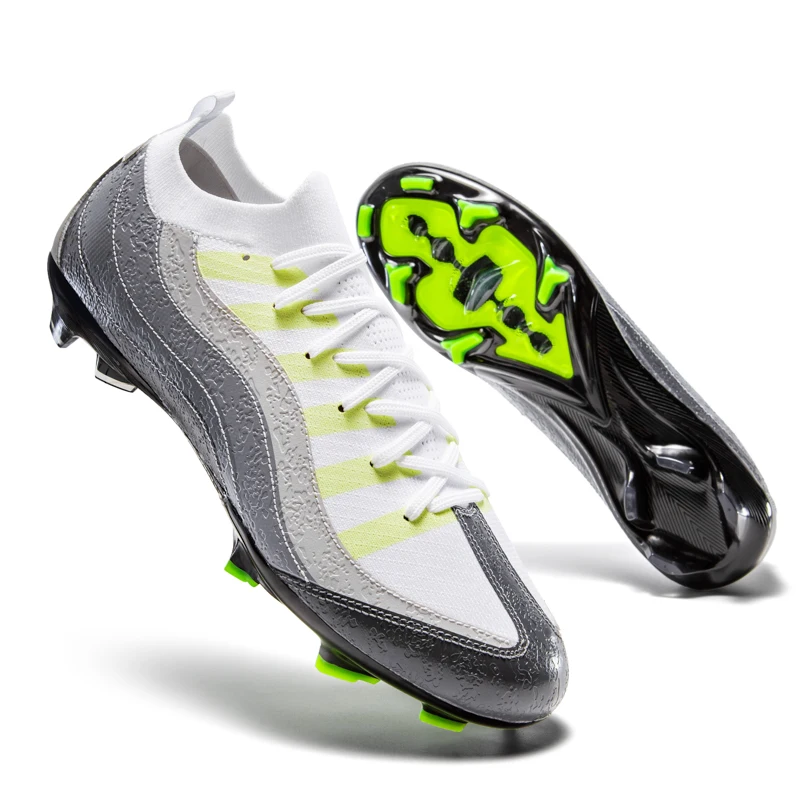 

Professional Mens Football Boots for Youth FG/TF Training Studded Fast Soccer Cleats Non Slip Football Shoes for Man 35-45