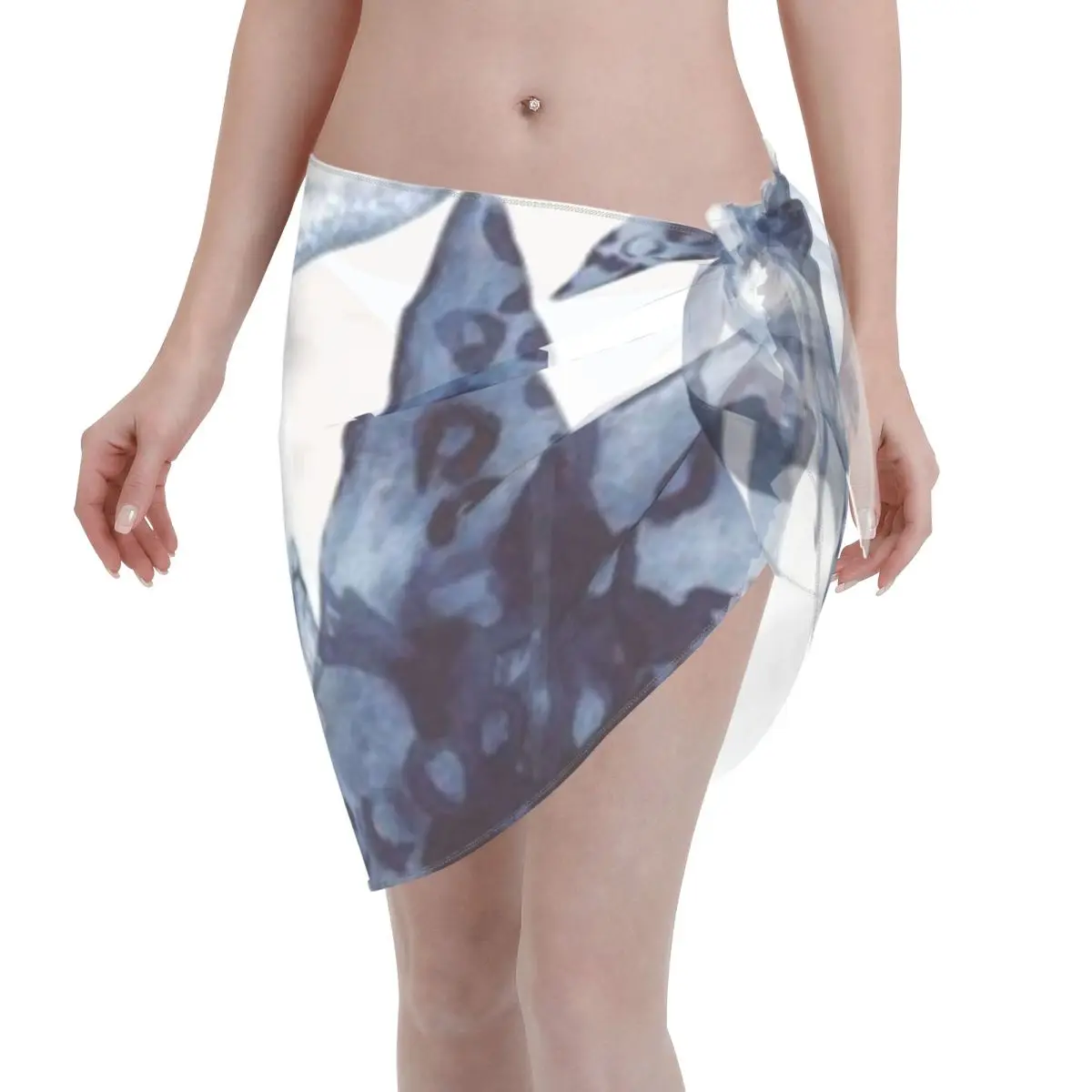 

Promotion Sea Shells Navy Blue Women's Beach Wrap SkirtBeach Market Wandering Swim Accessory Cover