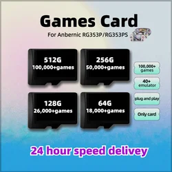 Game TF Card For Anbernic RG353P RG353PS PS1 PSP SEGA N64 SD 512G 100000+ Retro Games 256G System Card Memory TF