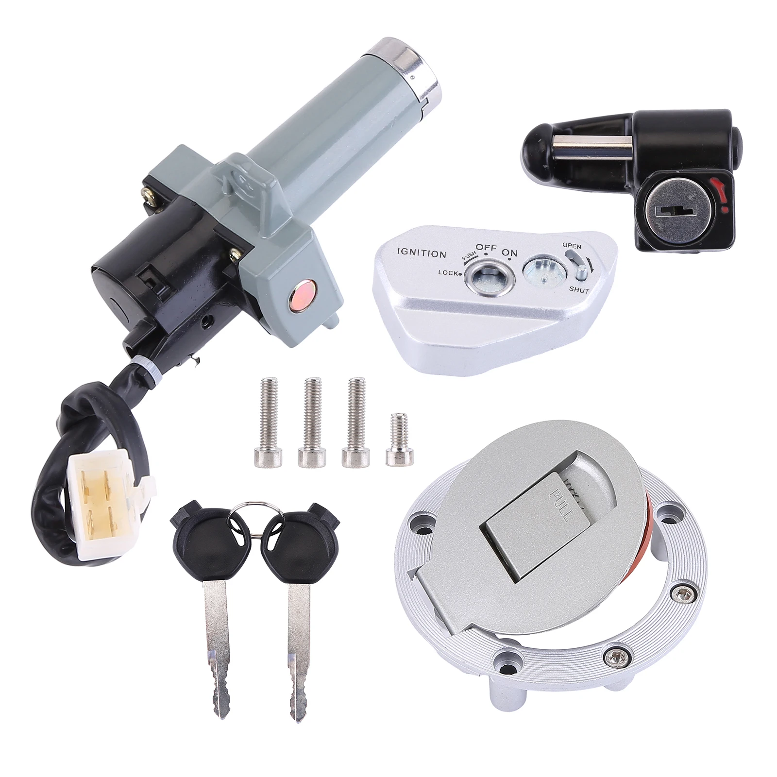 Interruptor de bloqueo de encendido de motocicleta con juego de llaves Compatible con Vento Crossmax Pro 250