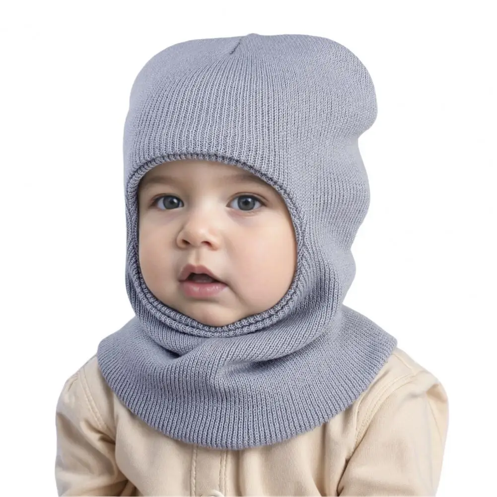 Baby Bonnet Kids Winter Hat Cozy Winter Hat Scarf Set for Kids Knitted Ear Protection Cap with Scarf Windproof Headwear for 1-8