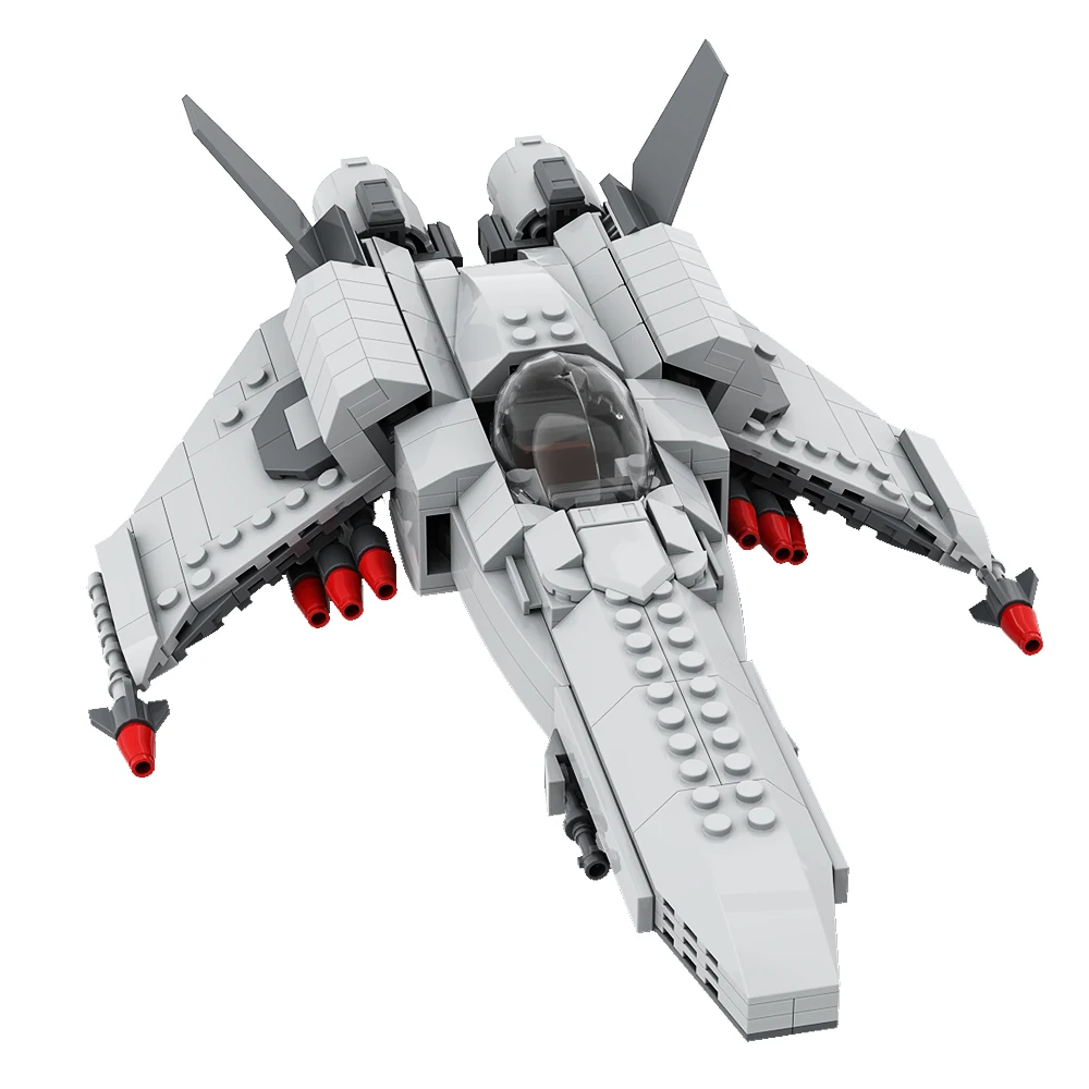 Gobricks MOC Caprican Viper (Battlestar Galactica) Bricks Ship Aircraft Building Block Set Educational Toy For Collect Gift