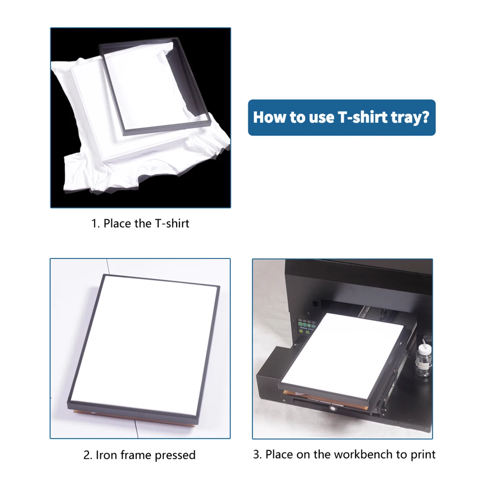 Acrylic iron frame for fixing T-shirts,  A3 A4 DTG printer matching hanger fixing device, digital textile inkjet printer parts - view 2